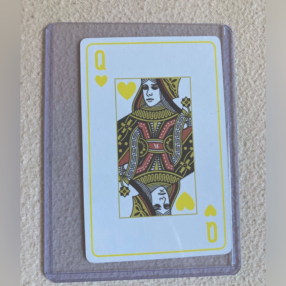 Christian Dior Queen of Hearts Playing Card in Sleeve